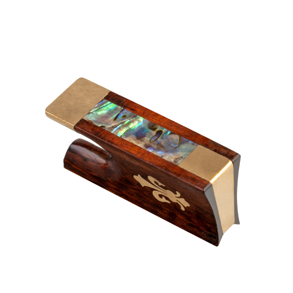 NAOMI Handmade 4/4 Violin Bow Snakewood Frog Golden Fitting