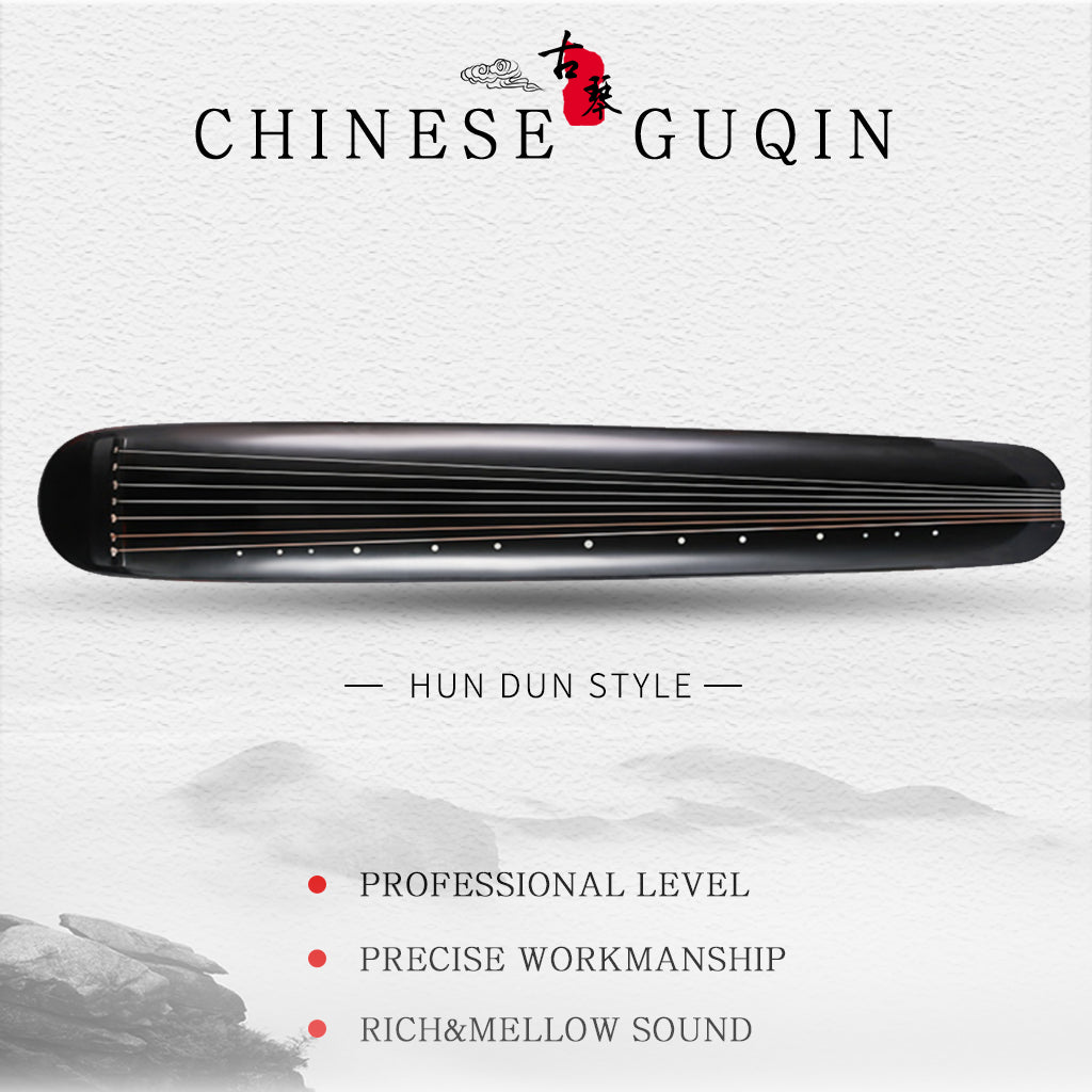 NAOMI Old Paulownia Guqin 7-Stringed Zither Hun Dun Style Ancient String Instrument Sleek And Elegant