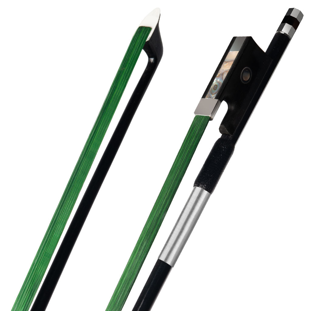 Colorful Horsehair Carbon Fiber Violin Bow for 4/4 Violin Bows Making Paris Eye