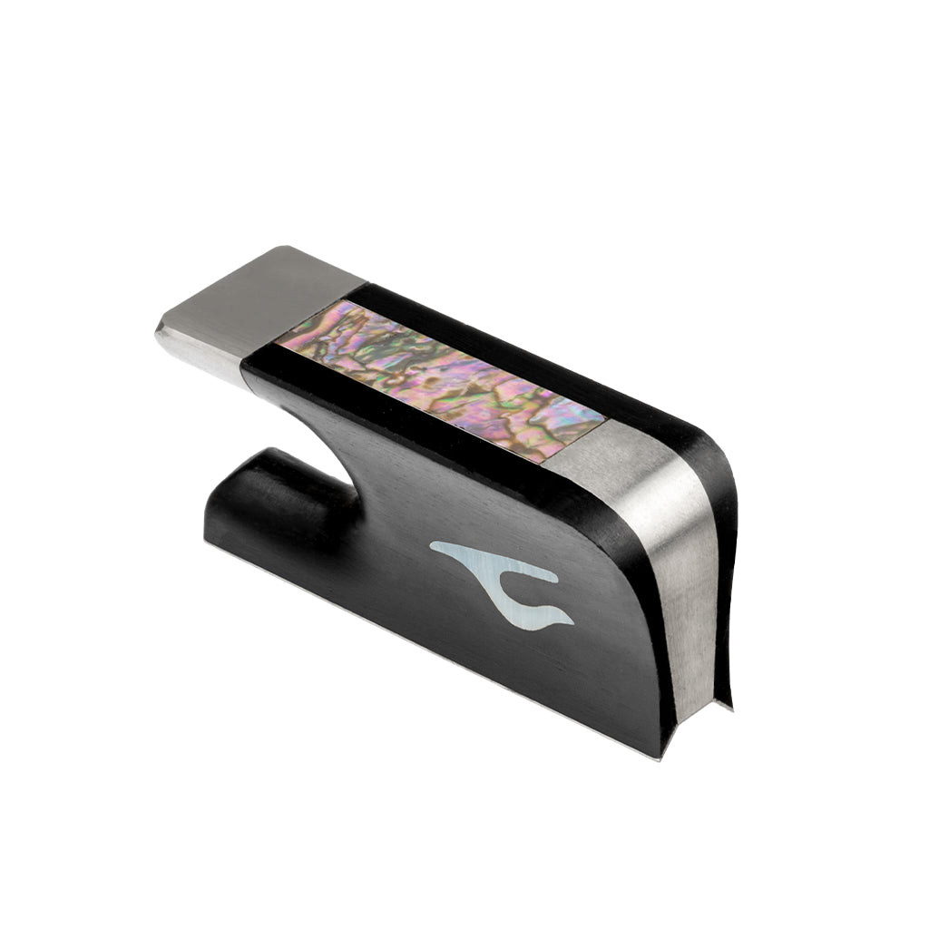 NAOMI                                                                                                                           Bow Pattern Cupronickel Mounted Cello Bow Frog