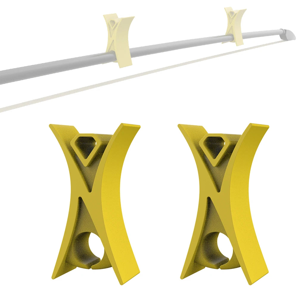 2PCS Violin Bow Stopper Student Bows Practice Assistant Universal Silicone Arco For Violino Accessories Beginner Kids Learning