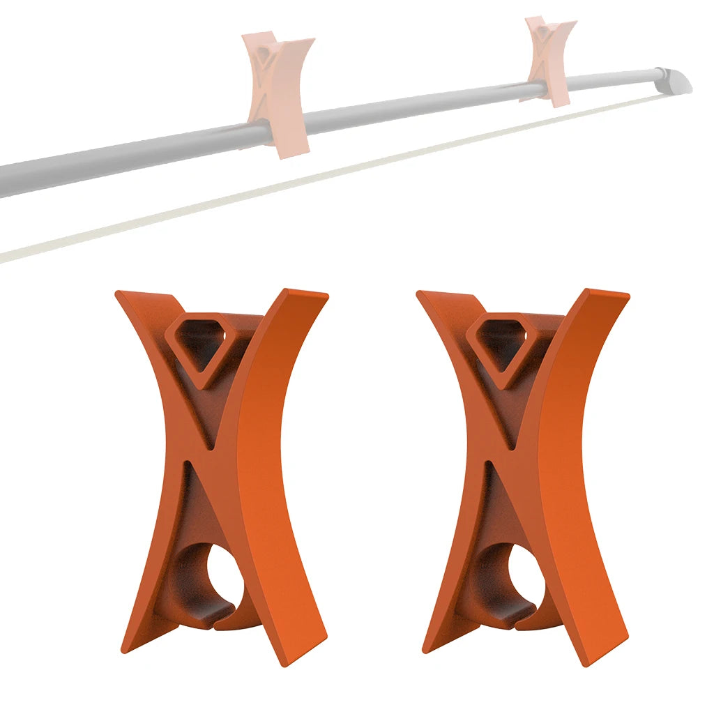 2PCS Violin Bow Stopper Student Bows Practice Assistant Universal Silicone Arco For Violino Accessories Beginner Kids Learning