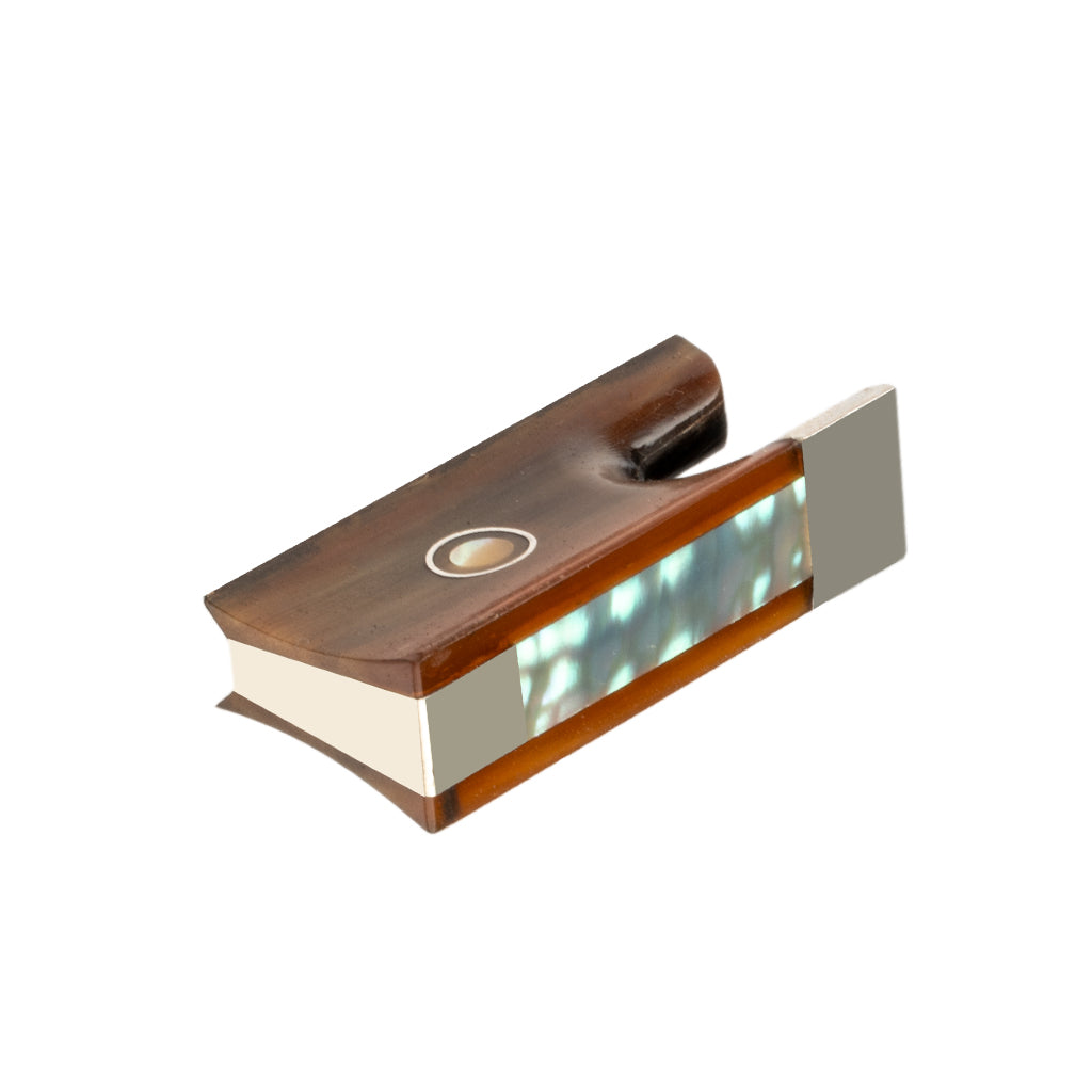 NAOMI Master Yellow Ox Horn Violin Bow Frog Replacement 4/4 Fiddle Violin Bow Parts