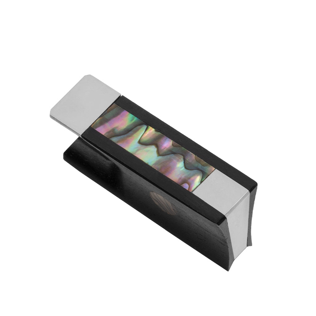 NAOMI Cupronickel Mounting Ebony Frog W/ Abalone Dot Inlay 4/4 Violin Fiddle Bow Inlay