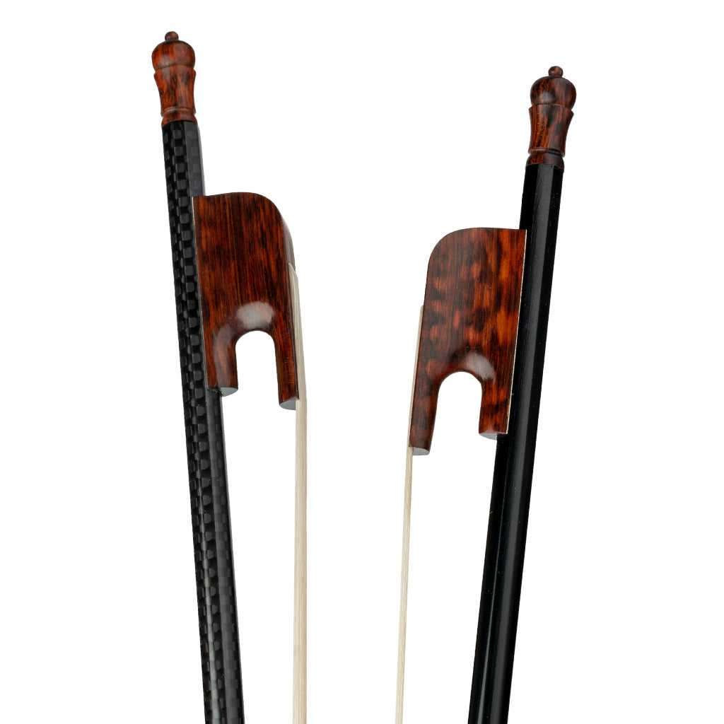 NAOMI Baroque Style Violin Bow 4/4 Size Carbon Fiber Bow W/ Snakewood Frog White Horsehair Durable And Lightweight