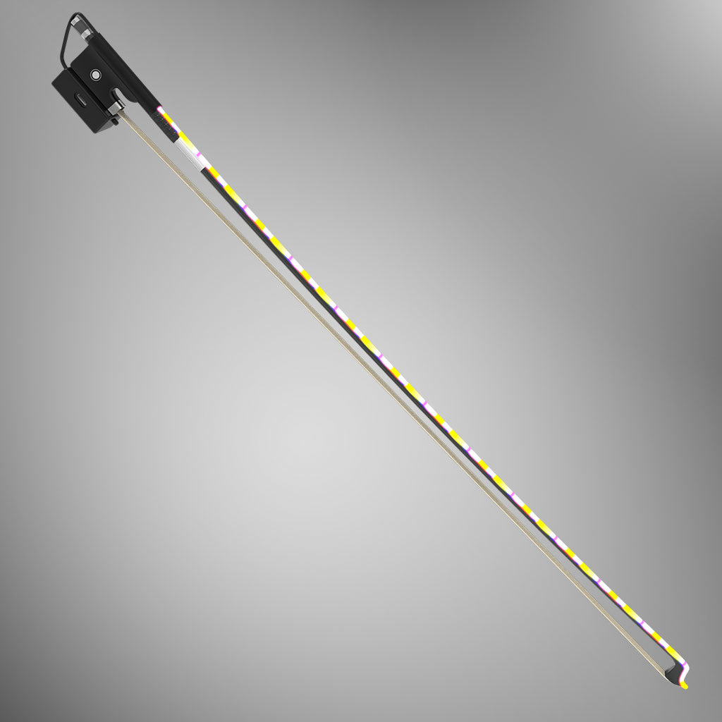 [YOOLIM DESIGN]Multi-coloured LED Light Bow Carbon Fiber Bow Rechargeable Battery Type-c Input Exciting Lighting Effects For Violin Viola Cello Double bass