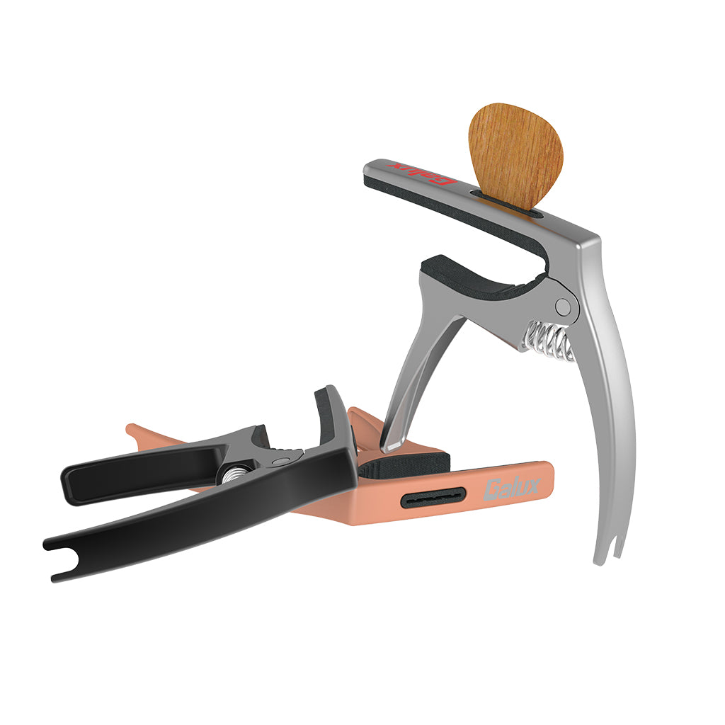 NAOMI Metal Guitar Capo 3-in-1 Multifunction Capo For Acoustic And Electric Guitar With Pick Holder