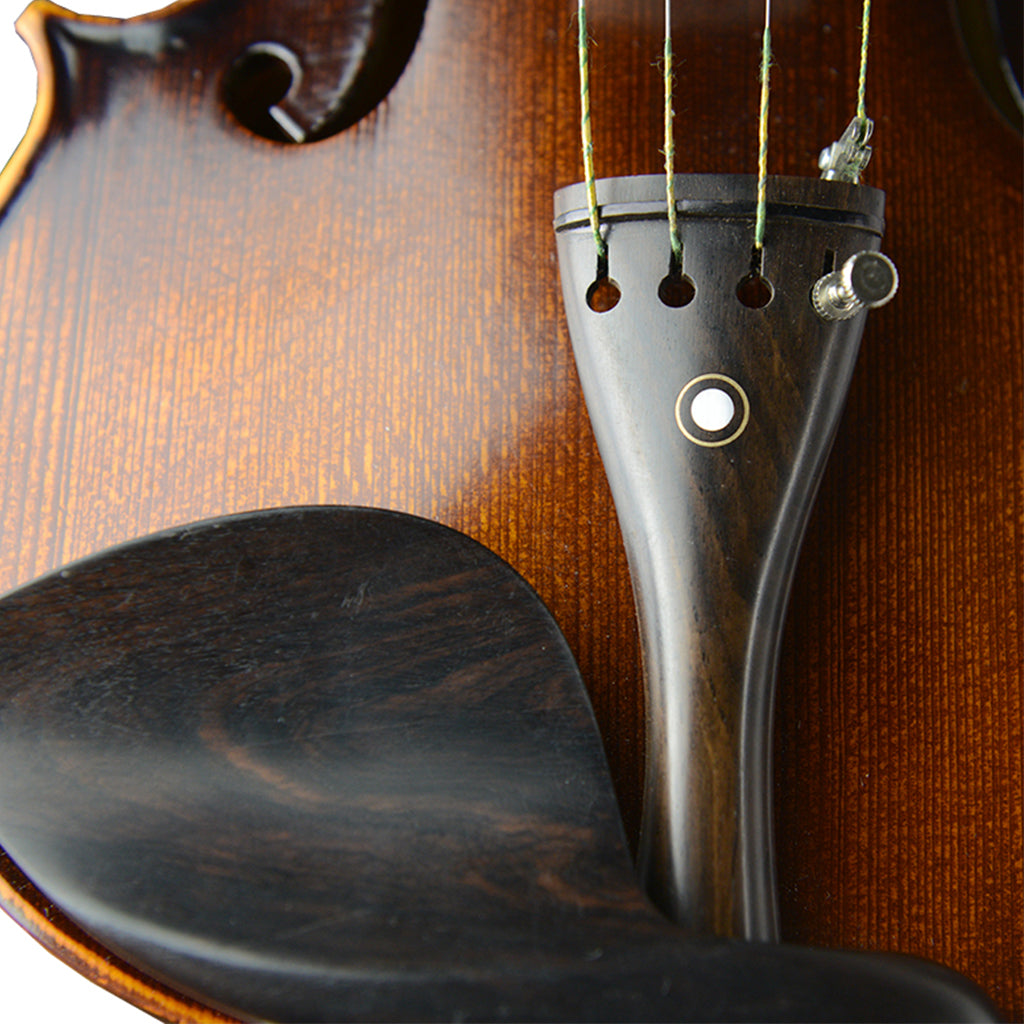 NAOMI Vintage 4/4 Size Student Violin Solidwood Maple Selected Aged Spruce Carefully Ebony Fitting Stain Vanish