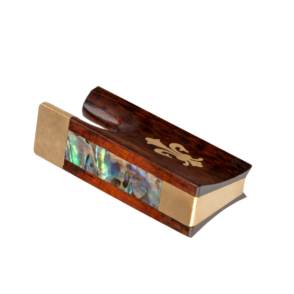 NAOMI Handmade 4/4 Violin Bow Snakewood Frog Golden Fitting