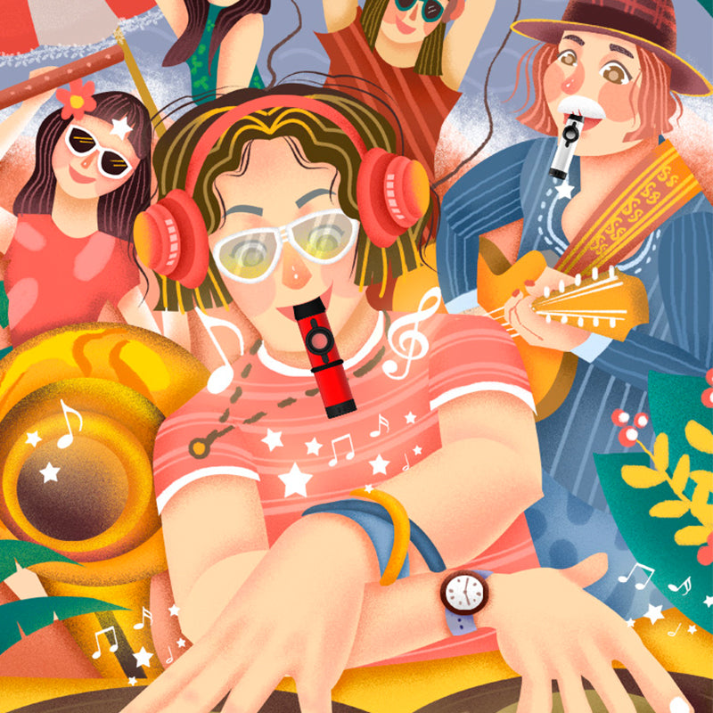 NAOMI Kazoos Whistle Flutes Diaphragm Mouth Aluminum Kazoos Instrument Kazoo Membrane Trumpet With Kazoo Box Kazoo Tent S/B/YB/R