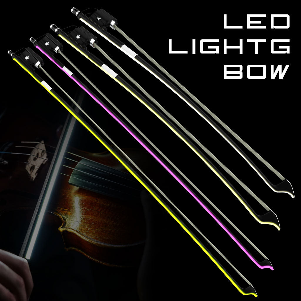 [YOOLIM DESIGN] LED Light Cello Bow Carbon Fiber Bow Rechargeable Battery Type-c Input Exciting Lighting Effects