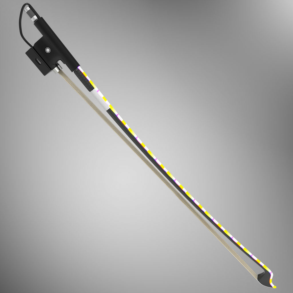 [YOOLIM DESIGN]Multi-coloured LED Light Bow Carbon Fiber Bow Rechargeable Battery Type-c Input Exciting Lighting Effects For Violin Viola Cello Double bass