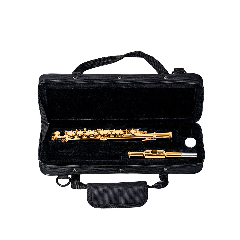 NAOMI Piccolo 16 Holes With C Key Woodwind Instrument Half-size Flute Cupronickel Tube With Leather Box Musical Instrument Parts