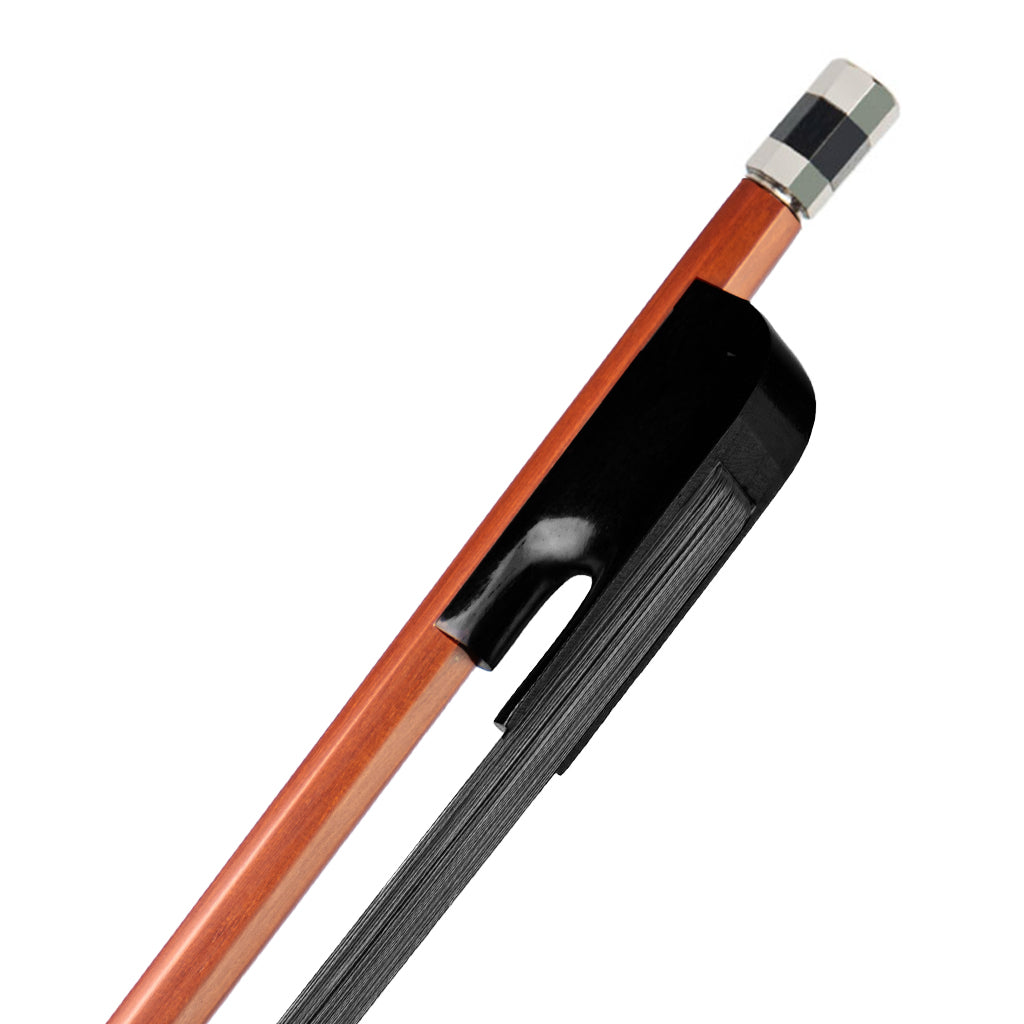 NAOMI Baroque Style Violin Bow Fiddle Bow Siberian Horsetail Horsehair Violin Parts For 4/4 3/4 1/2 1/4 1/8 Bow