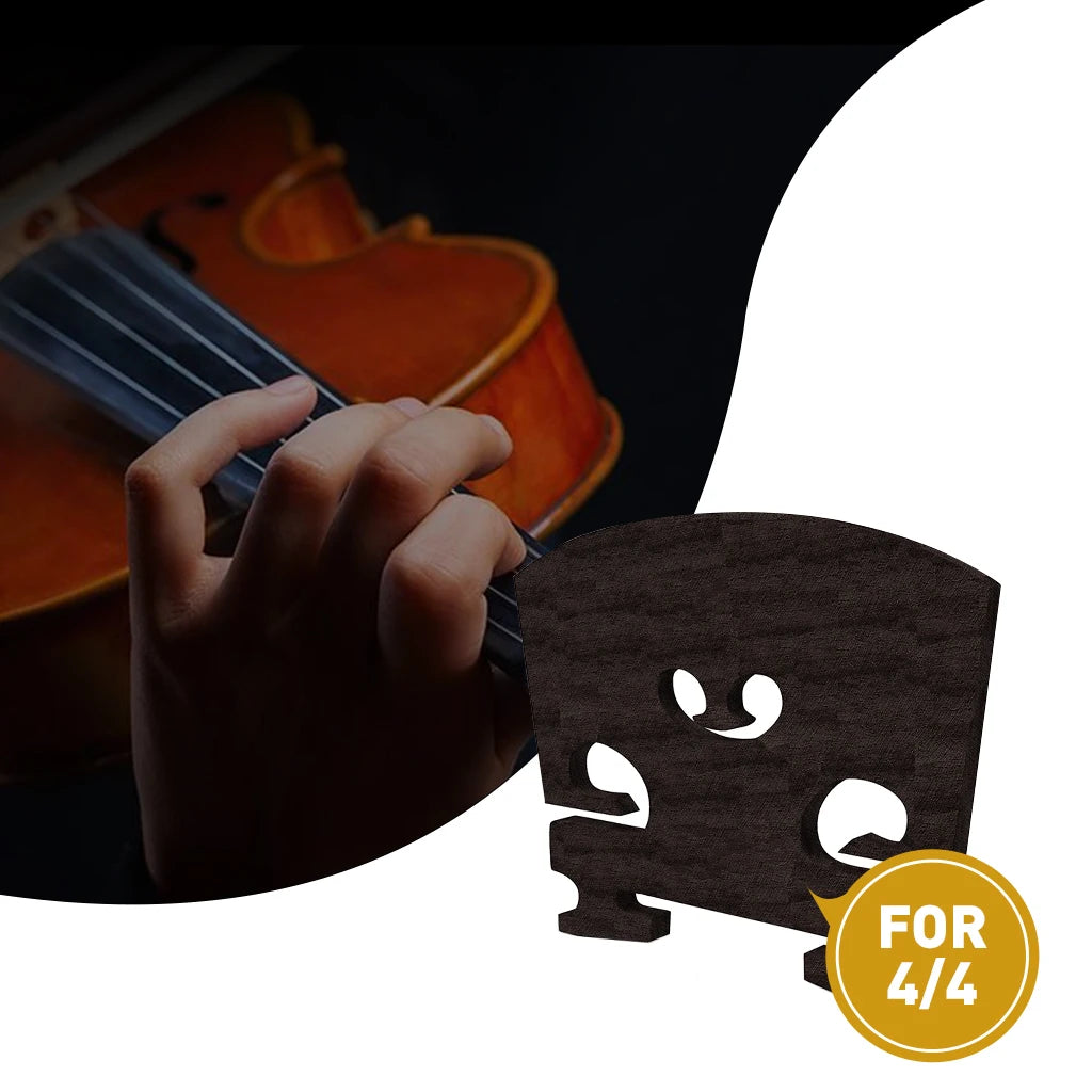 NAOMI 1PC-Master Ebony Violin Bridge 4/4 3/4 1/2 1/4 1/8