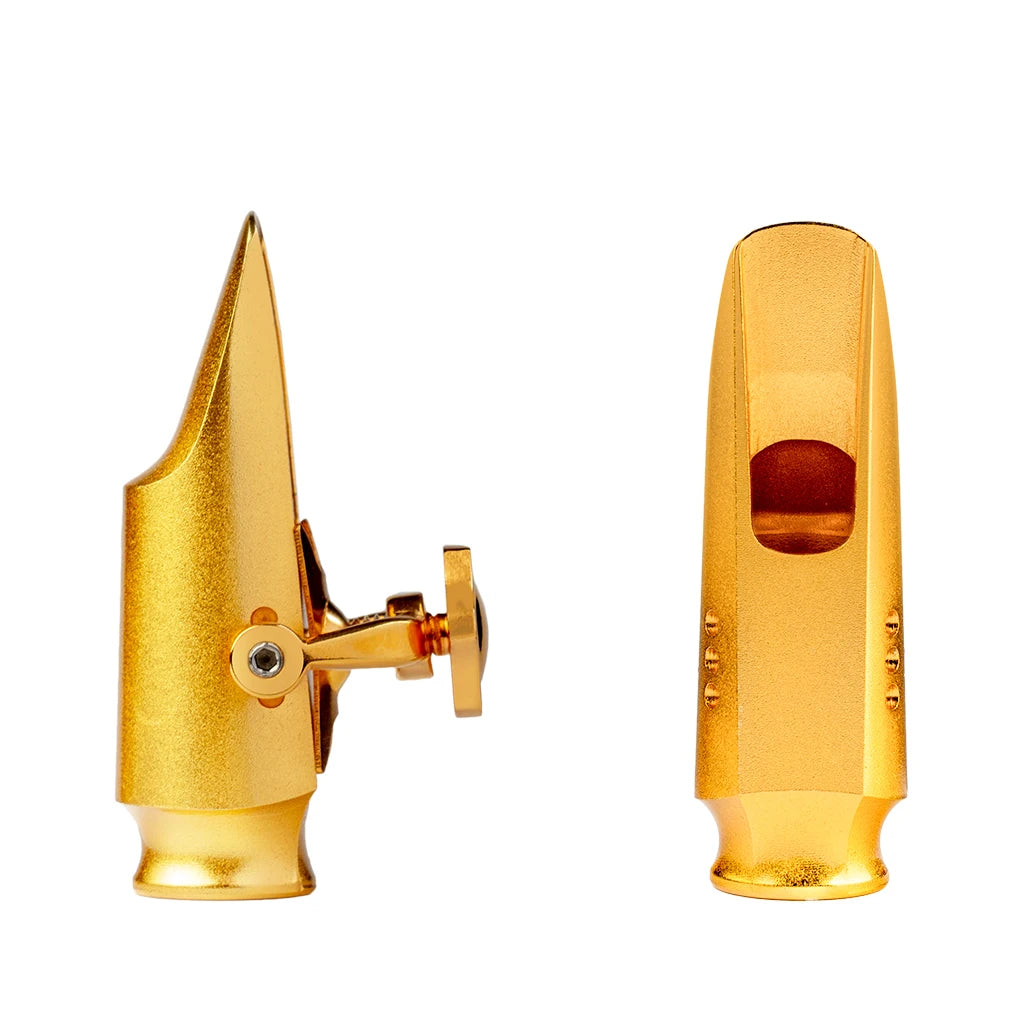 NAOMI Professional Soprano Saxophone Mouthpiece w/Cap And Adjustable Sax Ligature Size 5.6.7.8.9 Step Baffle