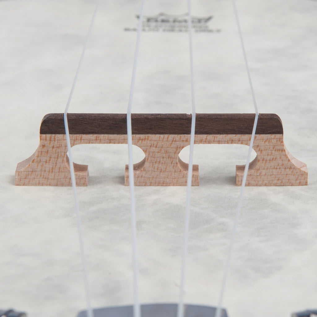 NAOMI 23 Inch Banjo 18 Frets Concert Scale 4 String Banjolele Satin Vintage Mahogany Chrome-Plated Hardware