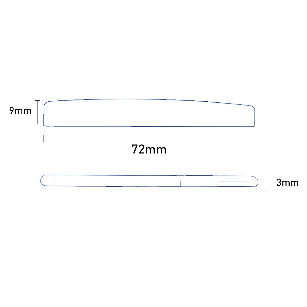 NAOMI 40pcs Buffalo Bone Guitar Bridge Nut Saddle Blank Ivory Like For 6 String Classical Acoustic Guitar Parts Accessories