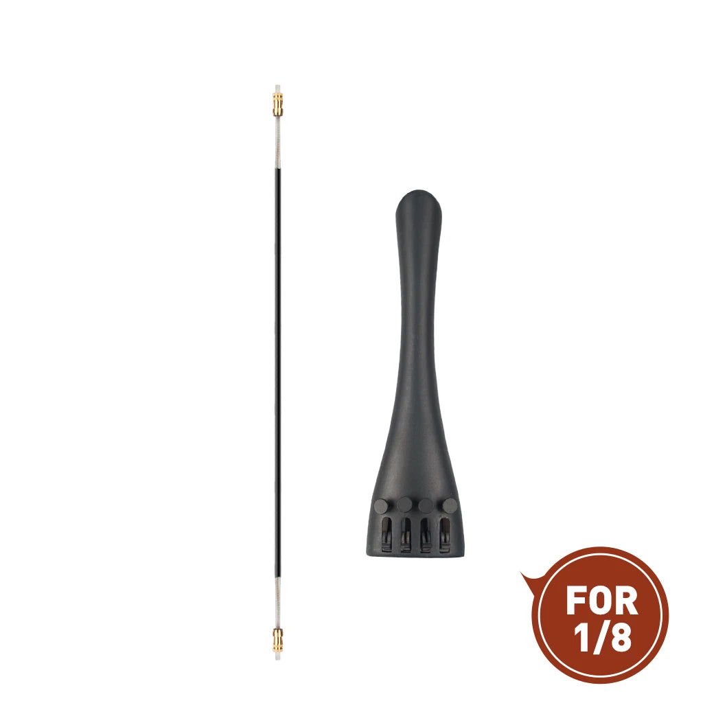 NAOMI Cello Tailpiece Aluminum Alloy Tailpiece W/ Four Fine Tuners And Tailpiece Cord For Cello Replacement Kit