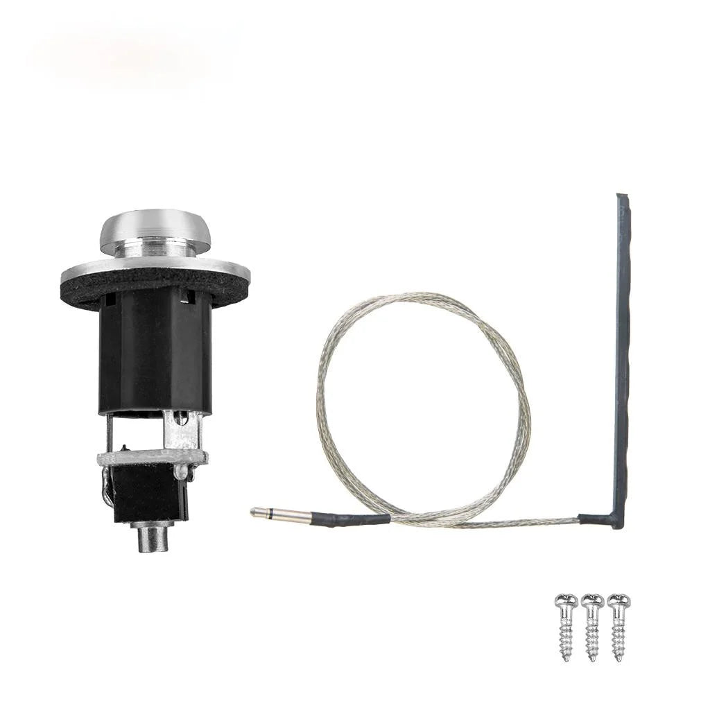 NAOMI Guitar Endpin Jack 6.35mm Output 2.5mm Input Endpin Jack For Acoustic Guitar Built-in Rod Piezo Pickup Good Sound Effect