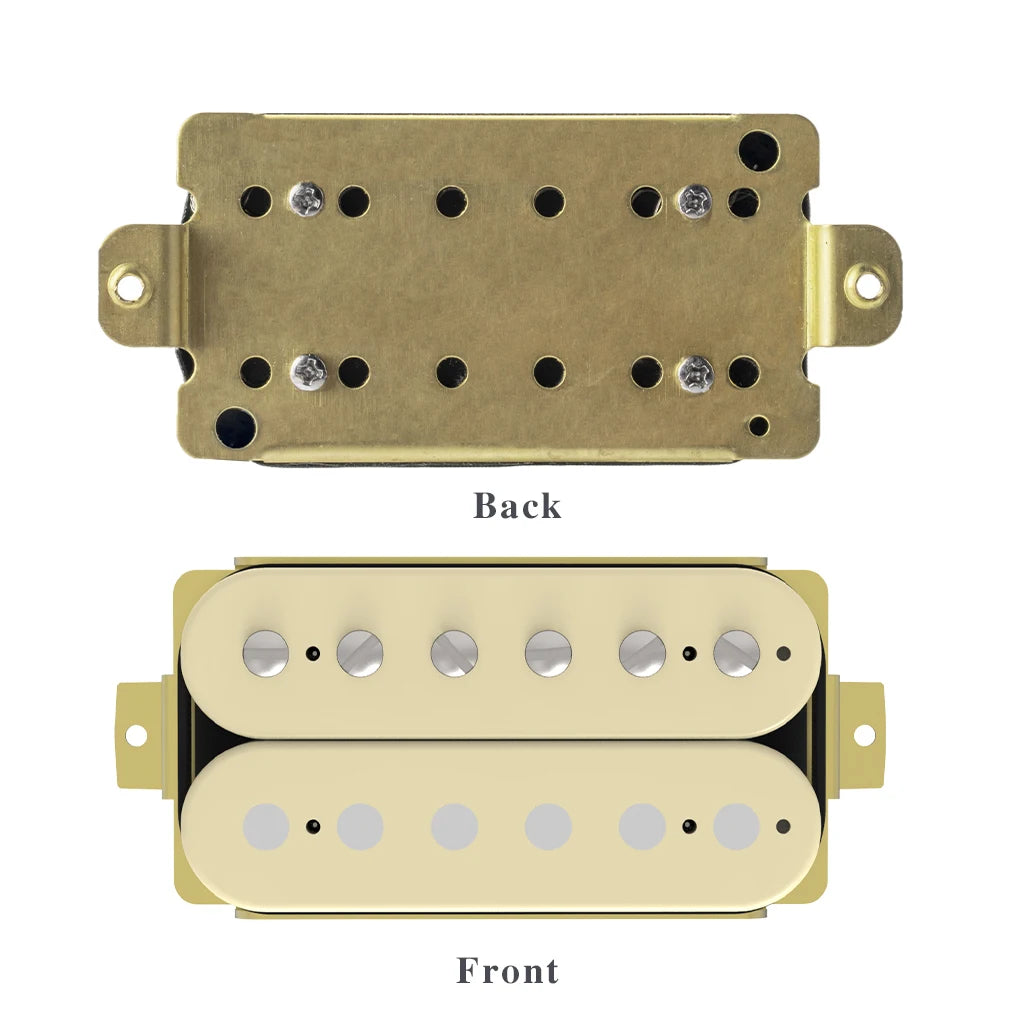 NAOMI Electric Guitar Humbucker Pickups Double Coil Guitar Bridge Pickup 52mm Pole Spacing Ceramic Magnet Plastic Bobbin