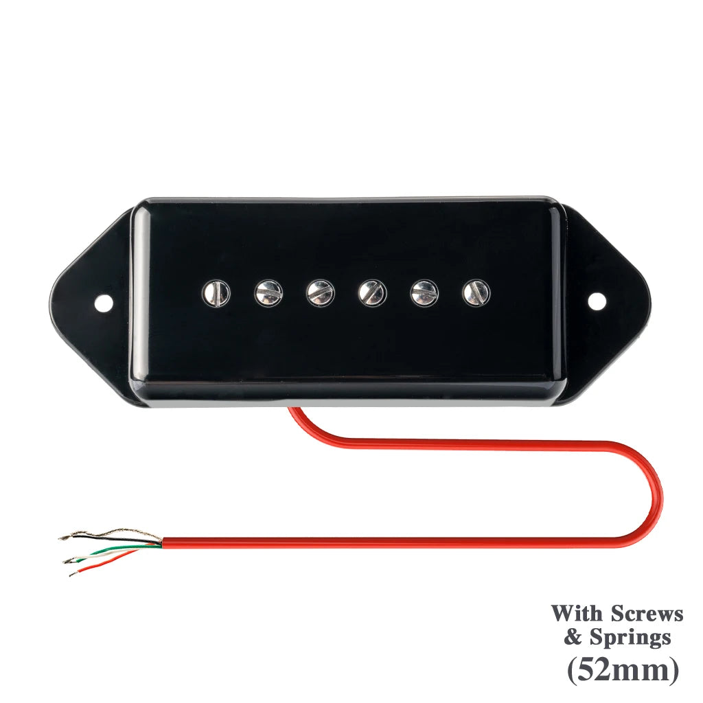NAOMI P90 Dog Ear Style Electric Guitar Bridge Position 52mm Pole Spacing 7.2K Resistance W/ Neutral Tone And Less Humming