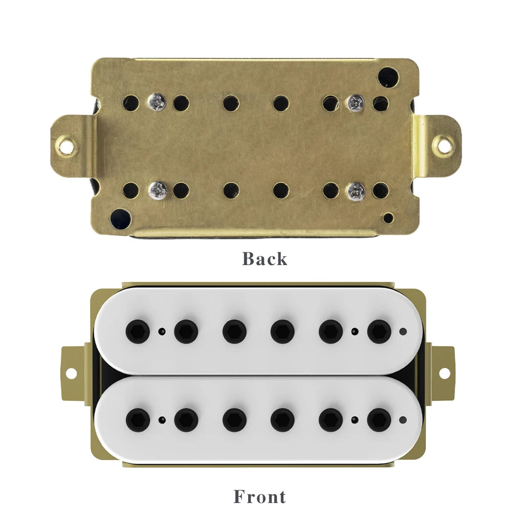 NAOMI 2pcs 50mm+52mm Humbucker Pickup Electric Guitar Pickups Set For ST LP Style Guitar Replacement w/Hexagonal Pole Pieces