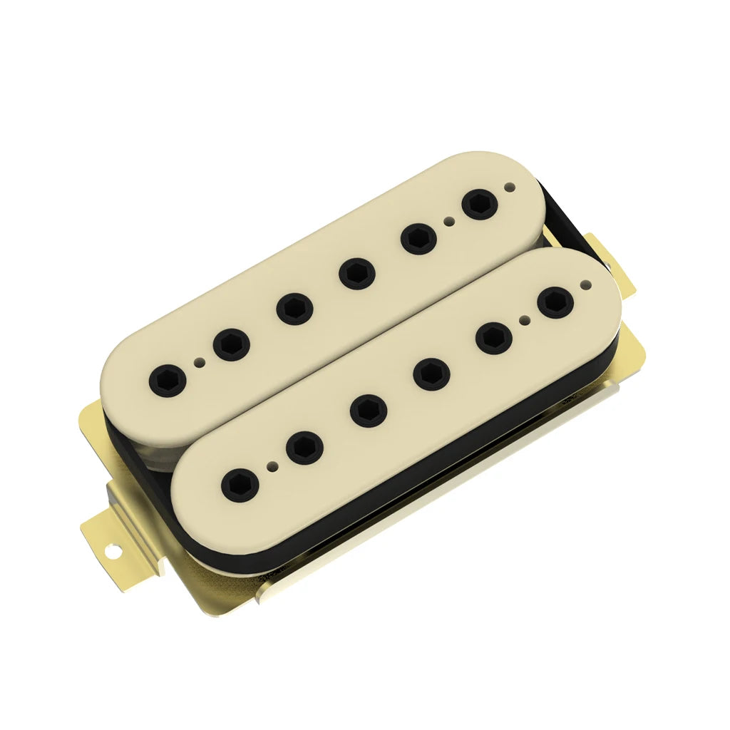 NAOMI 2pcs Double Coil Humbucker Electric Guitar Pickup Set Neck/Bridge Ceramic Magnet w/ 12 Adjustable Hexagonal Pole Pieces