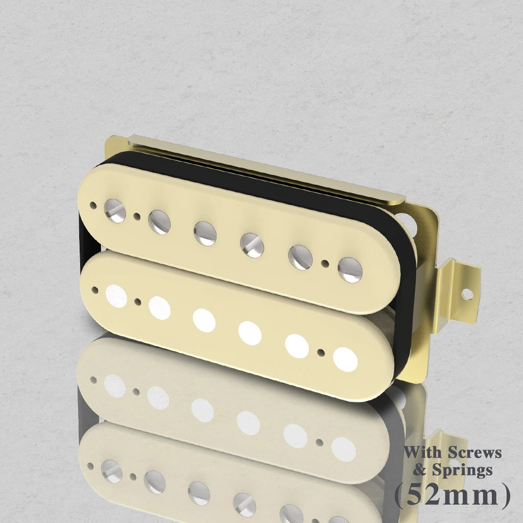 NAOMI Electric Guitar Humbucker Pickups Double Coil Guitar Bridge Pickup 52mm Pole Spacing Ceramic Magnet Plastic Bobbin