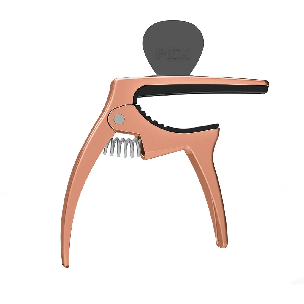 NAOMI Metal Guitar Capo 3-in-1 Multifunction Capo For Acoustic And Electric Guitar With Pick Holder