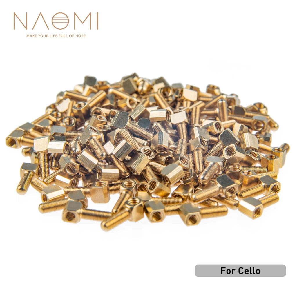NAOMI 50pcs/1set Brass Bow Eyelets 3mm/3.86mm Diameter Standard Shank For Violin/Viola/Cello/Double Bass Bow Luthier