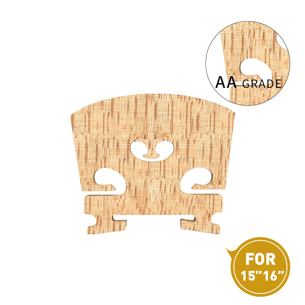 NAOMI 1PC- Top AA Grade Maple Bridge 15'' 16'' Viola Bridge For Master Player