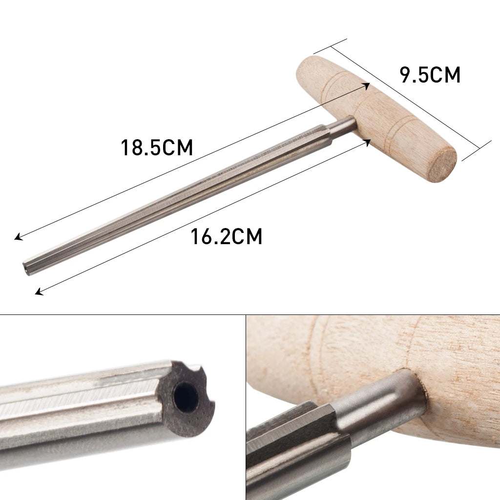 NAOMI Violin Cello Reamer Maple Wood Handle +HSS Level Violin Parts Accessories DIY Violin Luthier Tools