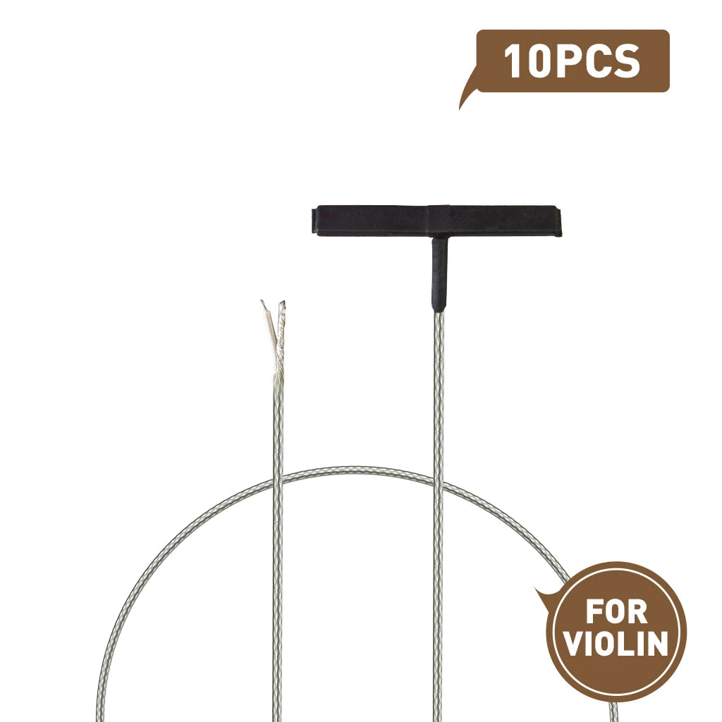 NAOMI 1/5/10pcs Violin Piezo Pickup High Sensitive Electric Violin Bridge Saddle Rod Piezo Black Rod Stick Easy To Install