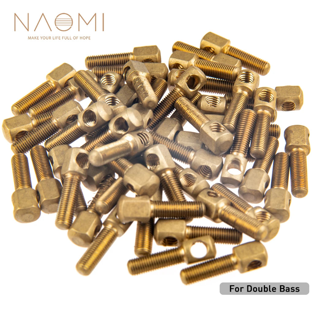 NAOMI 50pcs/1set Brass Bow Eyelets 3mm/3.86mm Diameter Standard Shank For Violin/Viola/Cello/Double Bass Bow Luthier