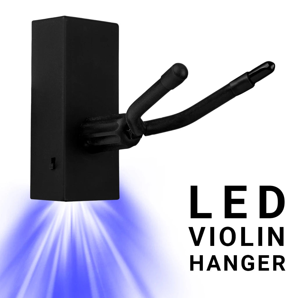 NAOMI LED Hanger Violin Hanger Wall Mount Support Violin Bow Hanger