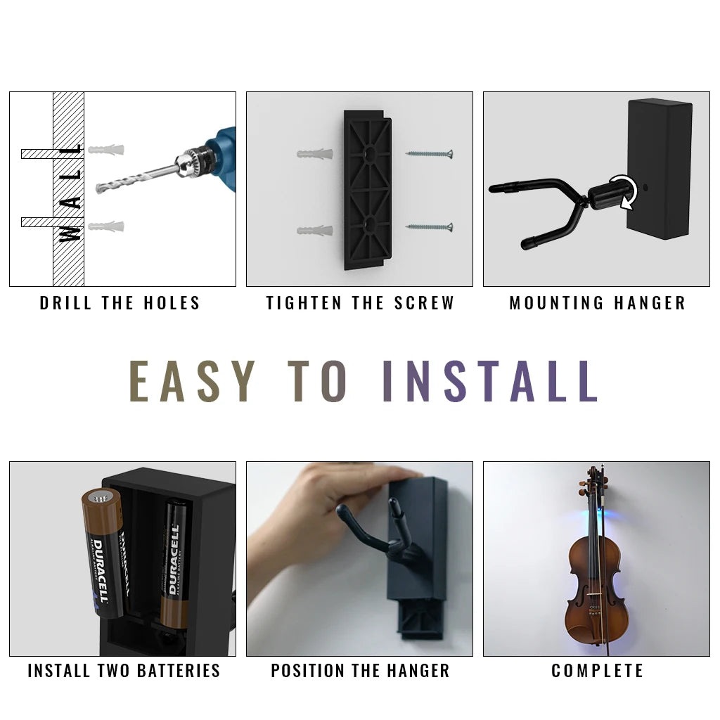 NAOMI White LED Atmosphere Light Hanger 5KG Load-Bearing Glass Fiber Reinforced