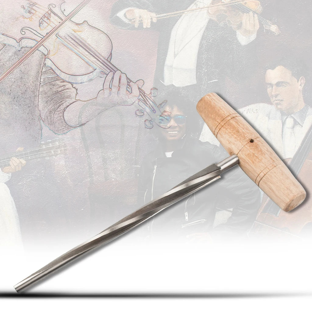 NAOMI Violin Cello Reamer Maple Wood Handle +HSS Level Violin Parts Accessories DIY Violin Luthier Tools