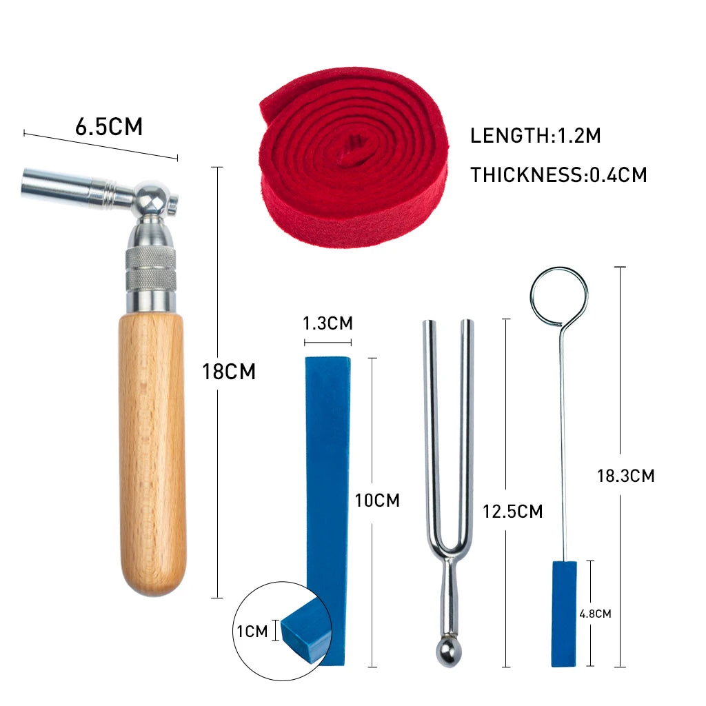 NAOMI Professional Piano Tuning Kit Tuner Star Head L-Shape Hammer Mute Tool Fork Repairing Accessories SET