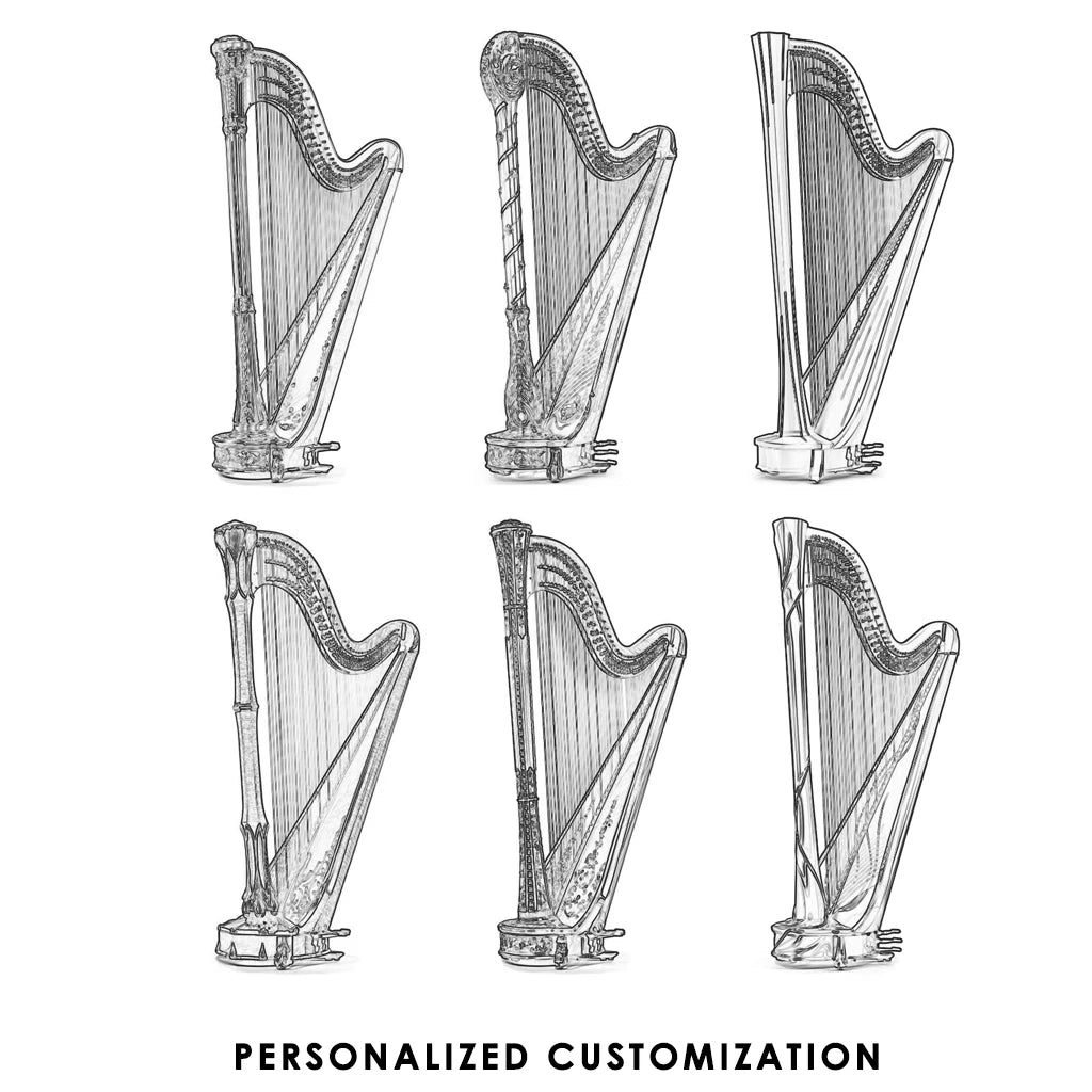 NAOMI Classical Professional Pedal Harp Level Harps Premium 47 Strings Harp Sound Excellence High Quality