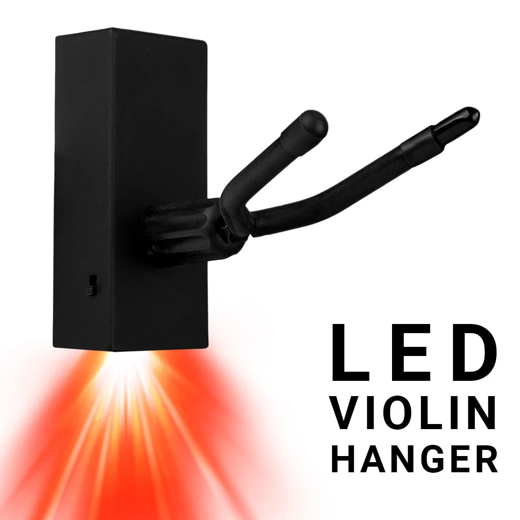 NAOMI LED Hanger Violin Hanger Wall Mount Support Violin Bow Hanger