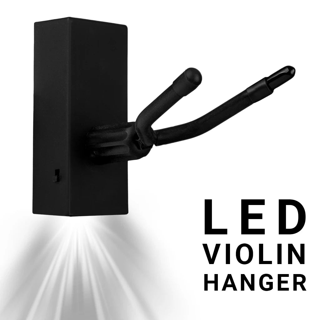 NAOMI LED Hanger Violin Hanger Wall Mount Support Violin Bow Hanger