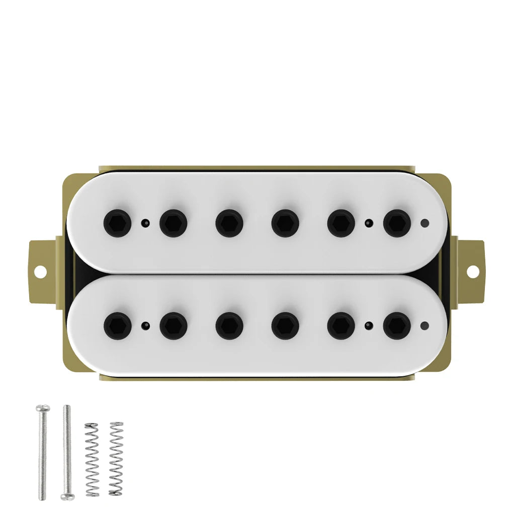 NAOMI 2pcs 50mm+52mm Humbucker Pickup Electric Guitar Pickups Set For ST LP Style Guitar Replacement w/Hexagonal Pole Pieces