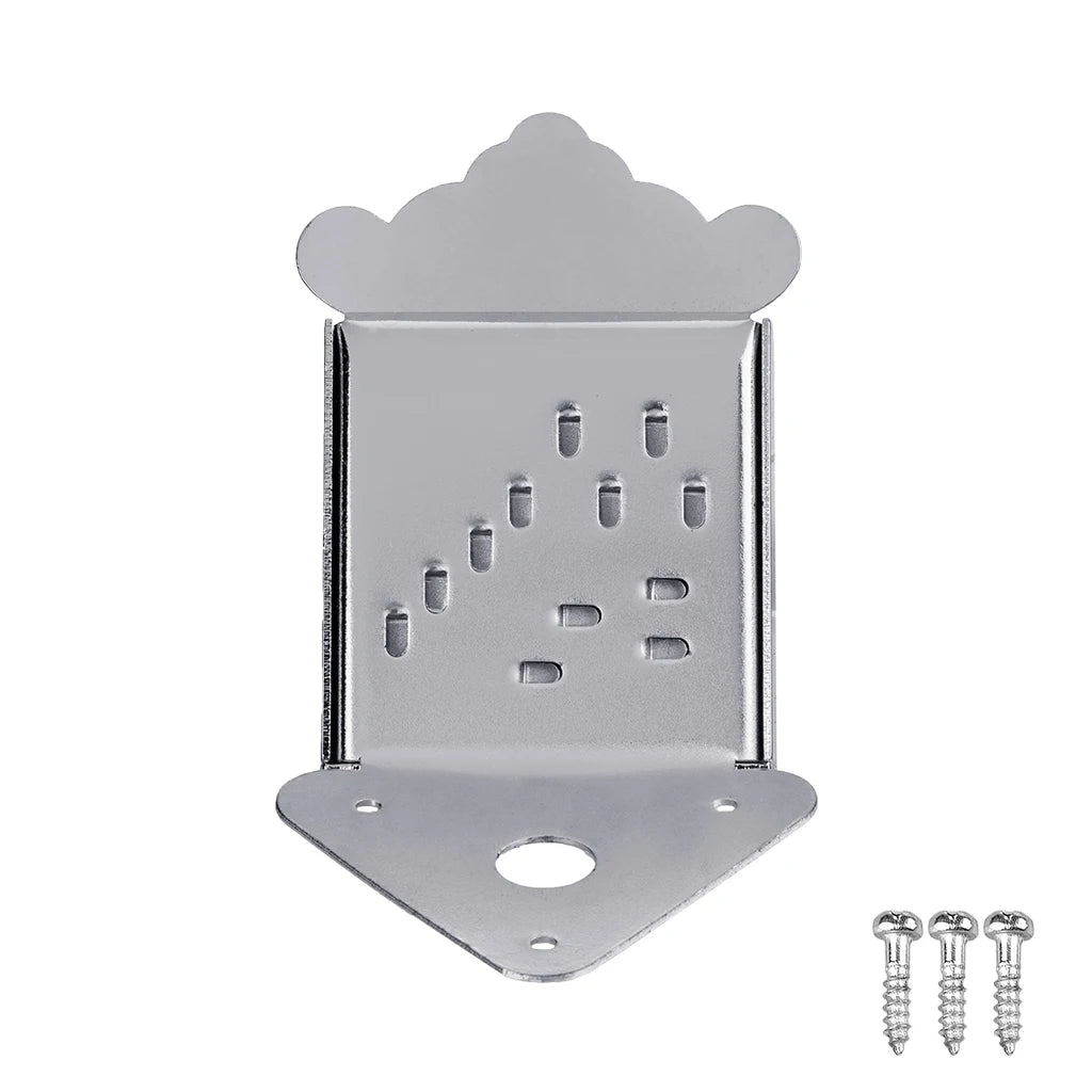 NAOMI Mandolin Tailpiece Mandolin Electroplated Metal Bridge Fit for Mandolin 8/10/12 Loop-End String(Golden/Silver/Black)