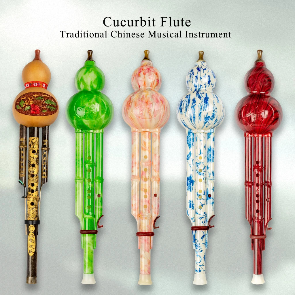 NAOMI Bamboo Hulusi C Key Chinese Yunnan Ethnic Gourd Flute Professional Performance Handmade By Craftsman Woodwind W/ Box