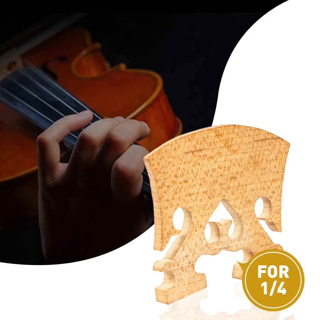 NAOMI 1PC-Maple Triditional 4/4 3/4 1/2 1/4 1/8 Violin Bridge Upside-Down Heart Baroque Violin Bridge
