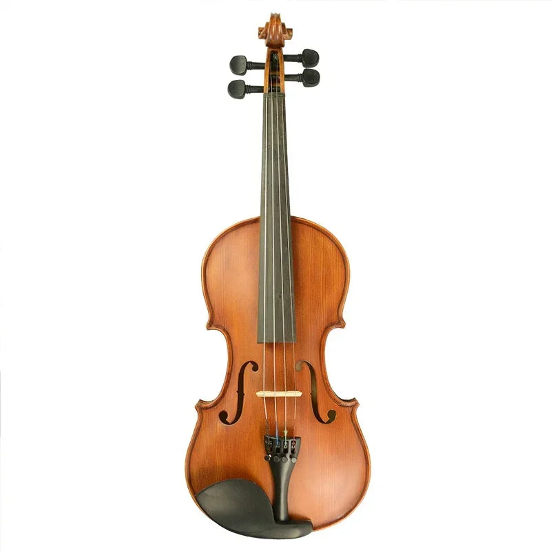 High Quality Stain Finishing Handmade Violin Student Violin Solidwood 4/4 3/4 1/2 1/4 1/8 Fiddle W/Brazilwood Bow Free Case SET