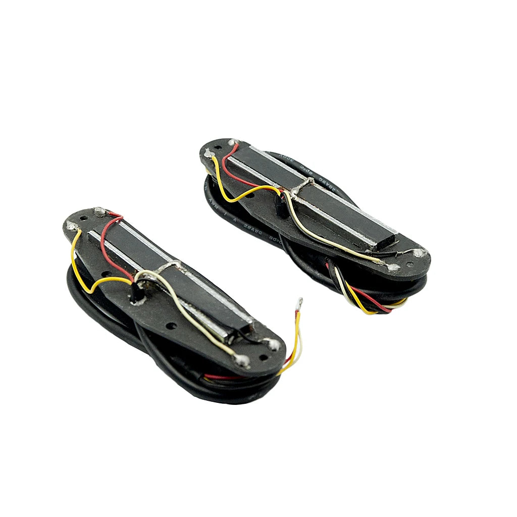 NAOMI 2PCS Dual Hot Rail Style Twin Coil Humbucker Pickup Set w/ Spring And Screws Easy To Install Shield Low Noise