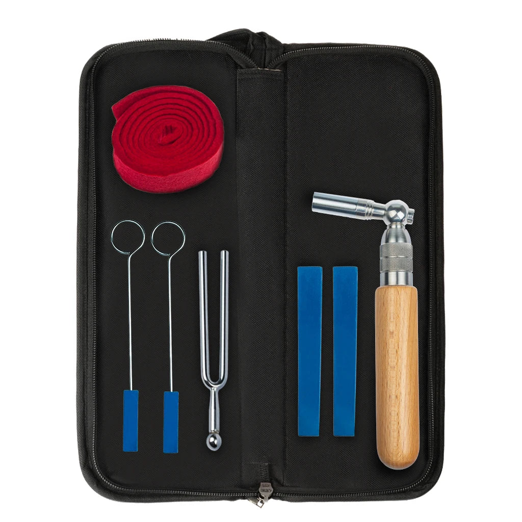 NAOMI Professional Piano Tuning Kit Tuner Star Head L-Shape Hammer Mute Tool Fork Repairing Accessories SET