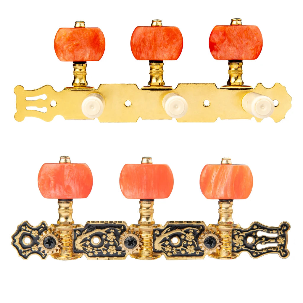 NAOMI Alice AO-020HV2P 2pcs(L&R) Classical Guitar Tuning Keys Pegs String Tuners 1:14 Gear Ration 3+3 Machine Heads